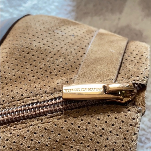 Vince Camuto Parveen Suede Booties w/Buckle - Picture 6 of 10